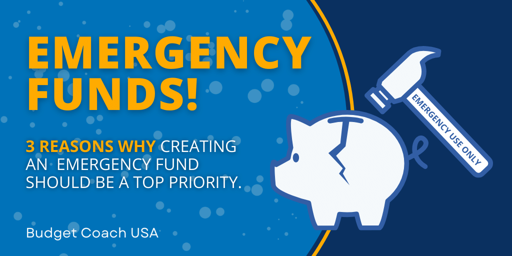Why should creating an emergency fund be a top priority?